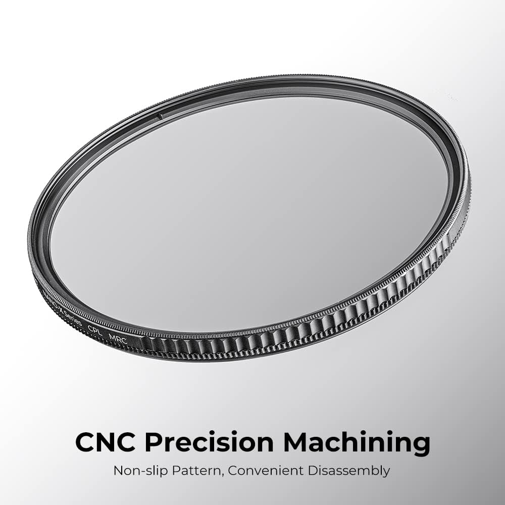 58mm Circular Polarizers Filter, K&F CONCEPT 58MM Circular Polarizer Filter HD 28 Layer Super Slim Multi-Coated CPL Lens Filter (Nano-X Series)