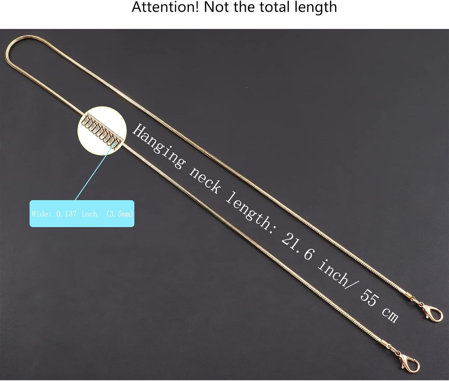 Snake Chain Phone Strap Universal phone lanyard phone strap connector (Snake-Chain(Light gold) G5)