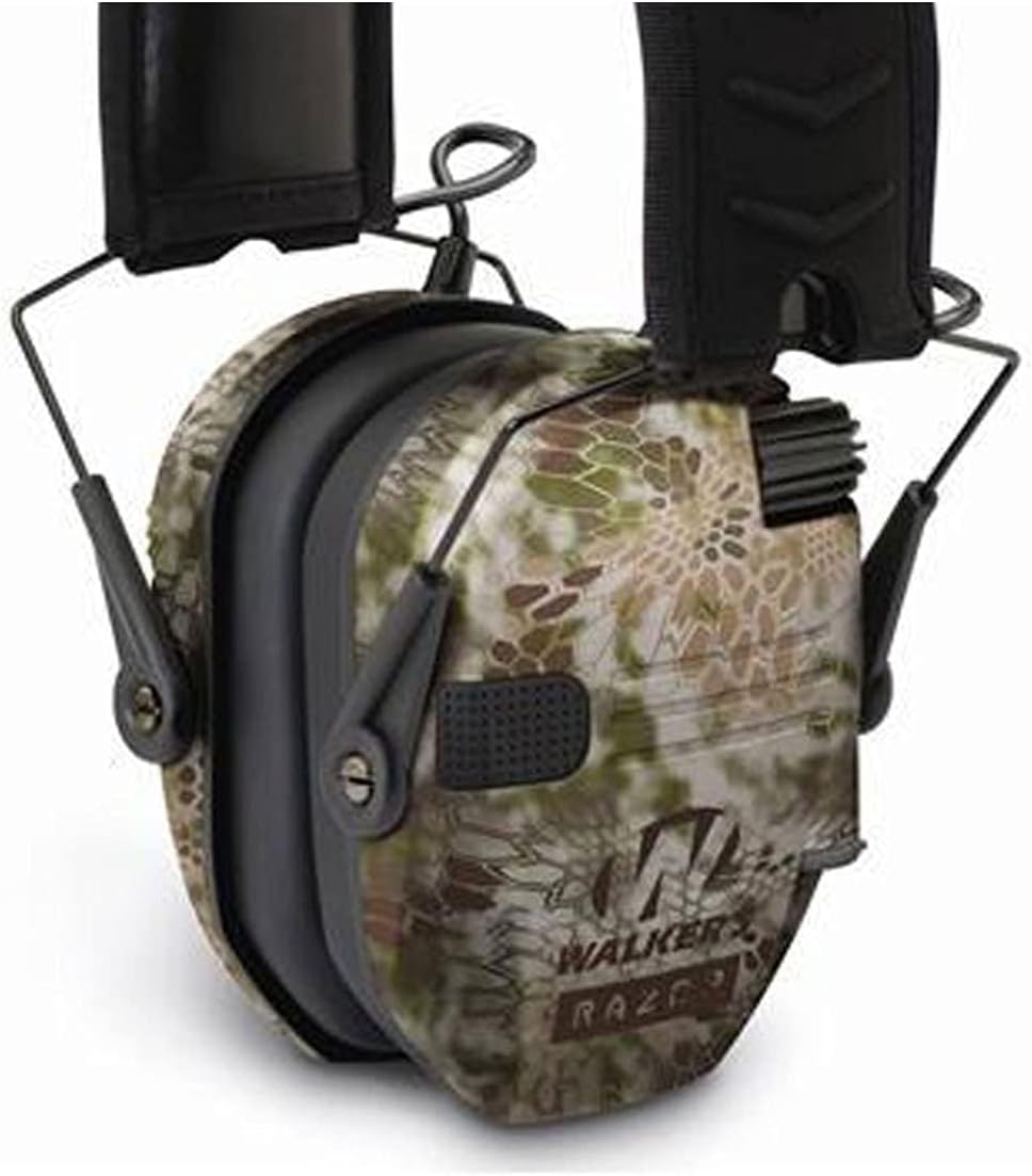 Walker's Razor Slim Ultra Low Profile Compact Design Adjustable Range Shooting Hunting Hearing Protection Electronic Earmuffs