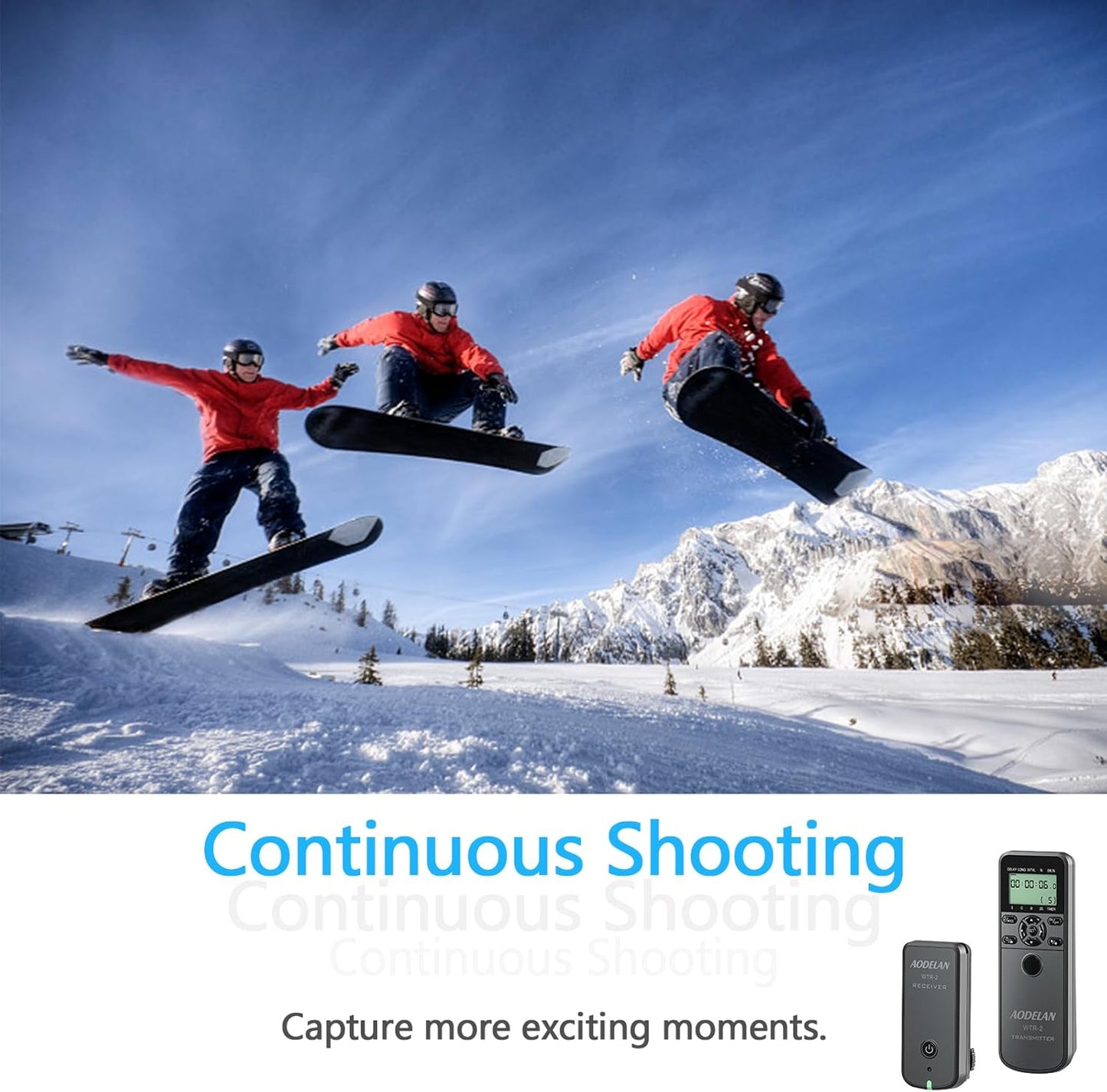 AODELAN Camera Wireless Shutter Release Timer Remote Control for Canon EOS R, ROS RP, EOS RA, R6, R5, 80D, 77D, 70D, 250D, 90D, 10D, T7, T6i, T6s, T5i, T4i, T3i, PowerShot SX70H, RS-60 & TC-80N
