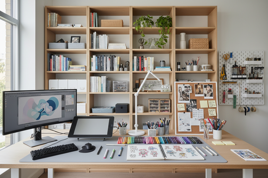 The Balanced Desk Layout for Creative Work