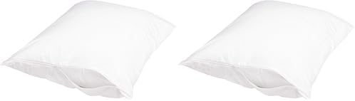 Amazon Basics Standard Breathable 100% Cotton Hypoallergenic Pillow Protector by AmazonBasics