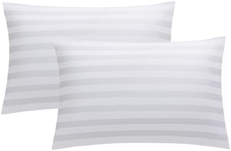 100% Cotton Zippered Pillow Protectors King Size by ShunjieHome