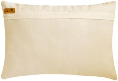 The HomeCentric Gold 12"x22" Lumbar Pillow Cover, Silk Beaded, Sequins & Pearls - Image 3