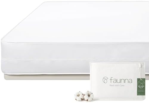 FAUNNA 100% Cotton Mattress Encasement Bed Bug Dust Mite Cover, Twin XL 16 by FAUNNA