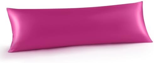 INFIIXSO Mulberry Silk Body Pillow Pillowcase, Hot Pink by INFIIXSO