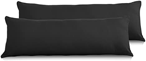 EVOLIVE Soft Brushed Microfiber Body Pillow Cover 21''x54'', Zipper Closure - Image 4