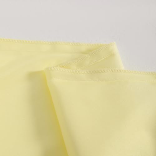 NTBAY Queen Satin Pillowcases, Light Yellow - Image 4