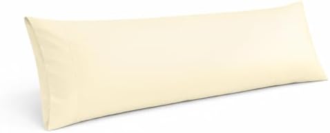 Cotton Delight Organic Cotton Body Pillow Cover 20x72 – 600 Thread Count Sateen by Cotton+Delight