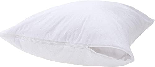 2 Pack Waterproof Feather Proof Pillow Protectors - Image 5