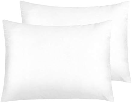 NTBAY Standard Satin Pillowcases, Pure White by NTBAY