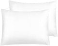 NTBAY Standard Satin Pillowcases, Pure White by NTBAY