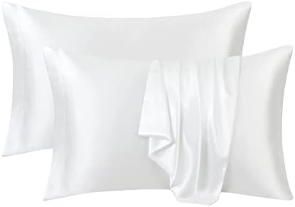 Ersmak Satin Pillowcase Queen Set of 2, Ultra Soft & Silky Satin Pillow Cases by Ersmak