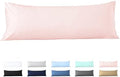 Body Pillow Cover 20x72 Blush Pink 100% Egyptian Cotton 600 Thread Count by beddingstar