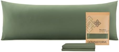 DOWNSTORIA Body Pillow Cover, Ultra Soft Microfiber Long Pillowcase, Envelope by DOWNSTORIA