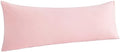 NTBAY Microfiber Body Pillowcase, 1 Pack, 20 x 54, Blush Pink by NTBAY