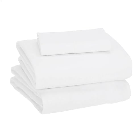 Amazon Basics 3 Piece Bed Sheets Set, 100% Cotton Jersey, Includes Super Soft - Image 7