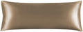 BEDELITE Satin Body Pillow Cover, 20x54 Inch, Tawny Brown by BEDELITE