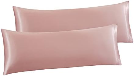 Ersmak Champagne Ultra Soft Satin Body Pillow Cover Set of 2, 20x54 Inches by Ersmak