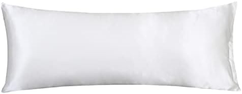 Satin Body Pillow Cover, 20x54 Inches Pillow Case Set of 1 by LCBD