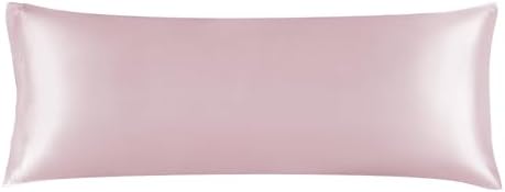 BEDELITE Satin Body Pillow Cover, 20x54 Inch, Lotus Pink by BEDELITE