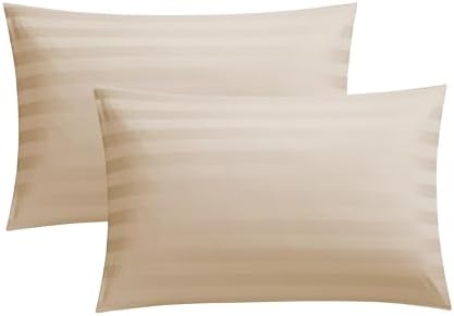 100% Cotton Zippered Pillow Protectors Queen Size by ShunjieHome