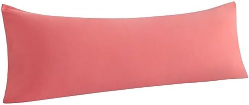NTBAY Microfiber Body Pillowcase, 1 Pack, 20 x 54, Coral Pink by NTBAY
