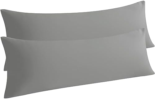 NTBAY Body Microfiber Pillowcases, Smoke Grey by NTBAY
