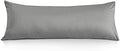 Leeden 100% Cotton Body Pillow Cover 21x54, Envelope Closure, Light Gray by LEEDEN