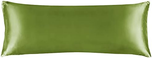 BEDELITE Satin Body Pillow Cover, 20x54 Inch, Cedar Green by BEDELITE