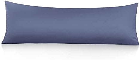 Leeden 100% Cotton Body Pillow Cover 21x54, Envelope Closure, Steel Blue by LEEDEN