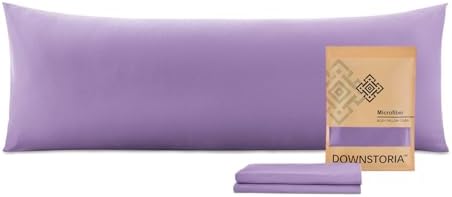 DOWNSTORIA Body Pillow Cover, Ultra Soft Microfiber Long Pillowcase, Envelope by DOWNSTORIA