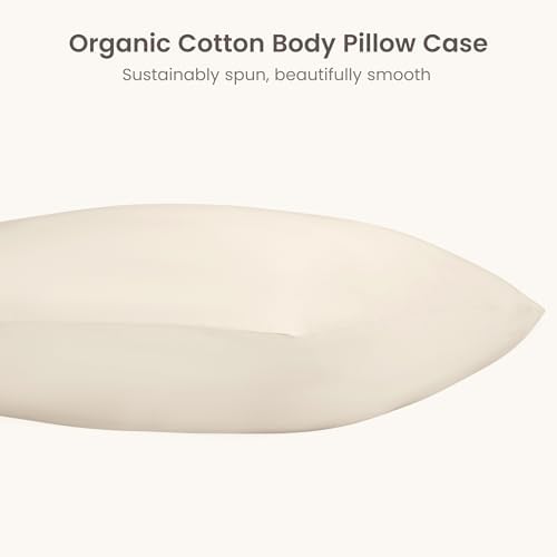 BIOWEAVES 100% Organic Cotton Body Pillow Cover - Image 3