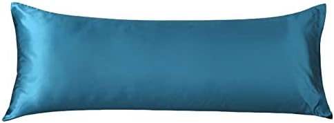 Satin Body Pillow Cover, 20x54 Inches Pillow Case Set of 1 by LCBD