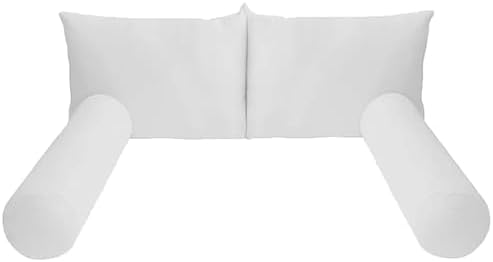 Oslimea Twin Size Pillow & Bolster Cushion Memory Sponge Fiberfill Inserts by Oslimea