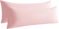 Body Pillow Cases, 2 Pack, 20x54 in, Microfiber, Light Pink by Aerlomi