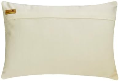 The HomeCentric Decorative Silver & Gold 12"x20" Lumbar Pillow Cover, Jacquard - Image 3