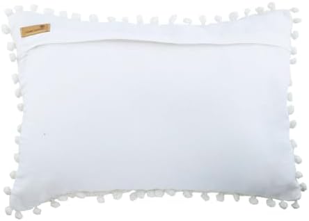 The HomeCentric Euro Pillow Sham, Decorative Pillow Covers 12x26 inch Ivory - Image 3