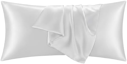 1 Pack Satin Pillowcase Silver Grey Body Size 20x54 Inch by QJFabricCO