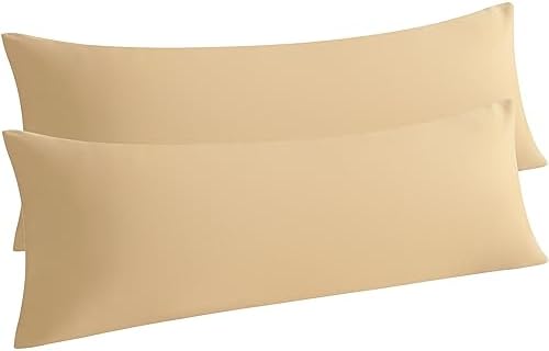 NTBAY Body Microfiber Pillowcases, Light Taupe by NTBAY