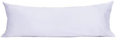 Sunflower Body Pillowcase Cotton Long Pillow Cover 1 Pack, Light Purple by SunflowerHometexUS