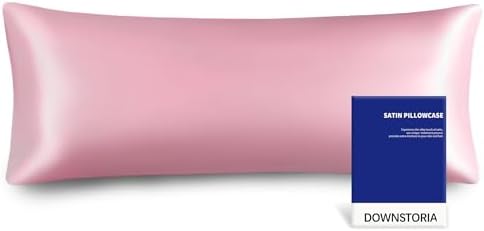 DOWNSTORIA Satin Body Pillow Cover Similar to Silk Body Pillow Pillowcase 1 Pack by DOWNSTORIA