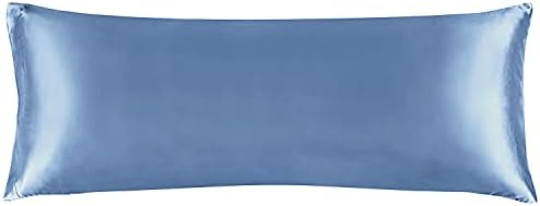 BEDELITE Satin Body Pillow Cover, 20x54 Inch, Airy Blue by BEDELITE