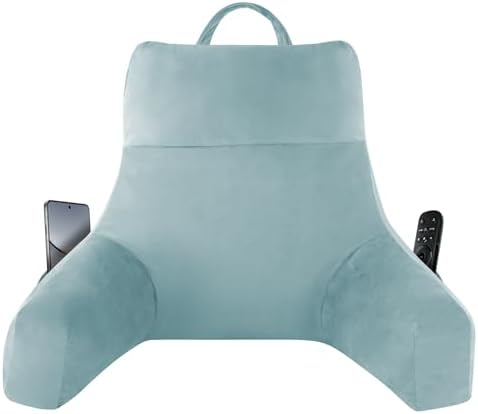 IPYNBAP Back Pillow for Bed Sitting up, Reading Pillow, 20 Inch, Lake Blue by IPYNBAP