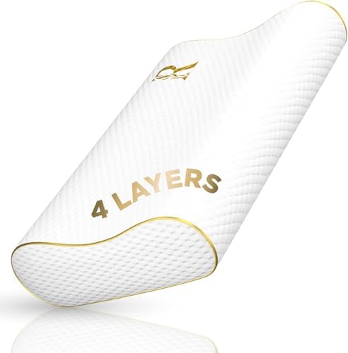 4-Layer King, Contour Pillow, Side Sleeper Pillow, Orthopedic Pillow, Neck by ROYALTHERAPY