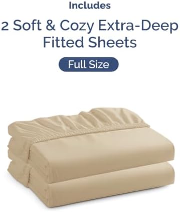 CGK Linens 2 Pack Extra Deep Full Fitted Sheets - Image 4