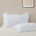 Ruffle Pillow Case Standard Size Set of 2 by Unknown