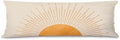 Boho Orange Sun Sunshine 20x54 Body Pillow Cover Case, Mid Century Modern Boho by Unknown
