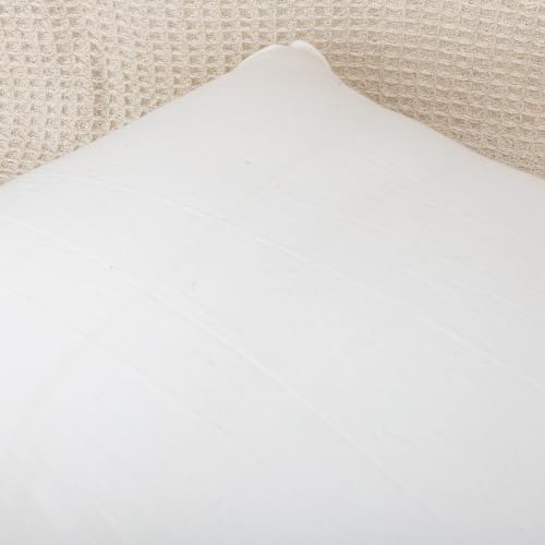 JoraLion Ruffled Body Pillow Cover 20x54 Solid White - Image 6