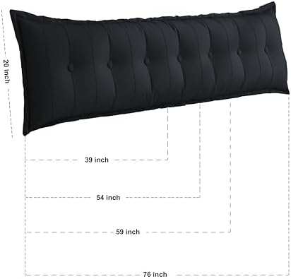 Daneey Large Headboard Pillow Full Pillow Headboard Soft Daybed Pillows Bolster - Image 6